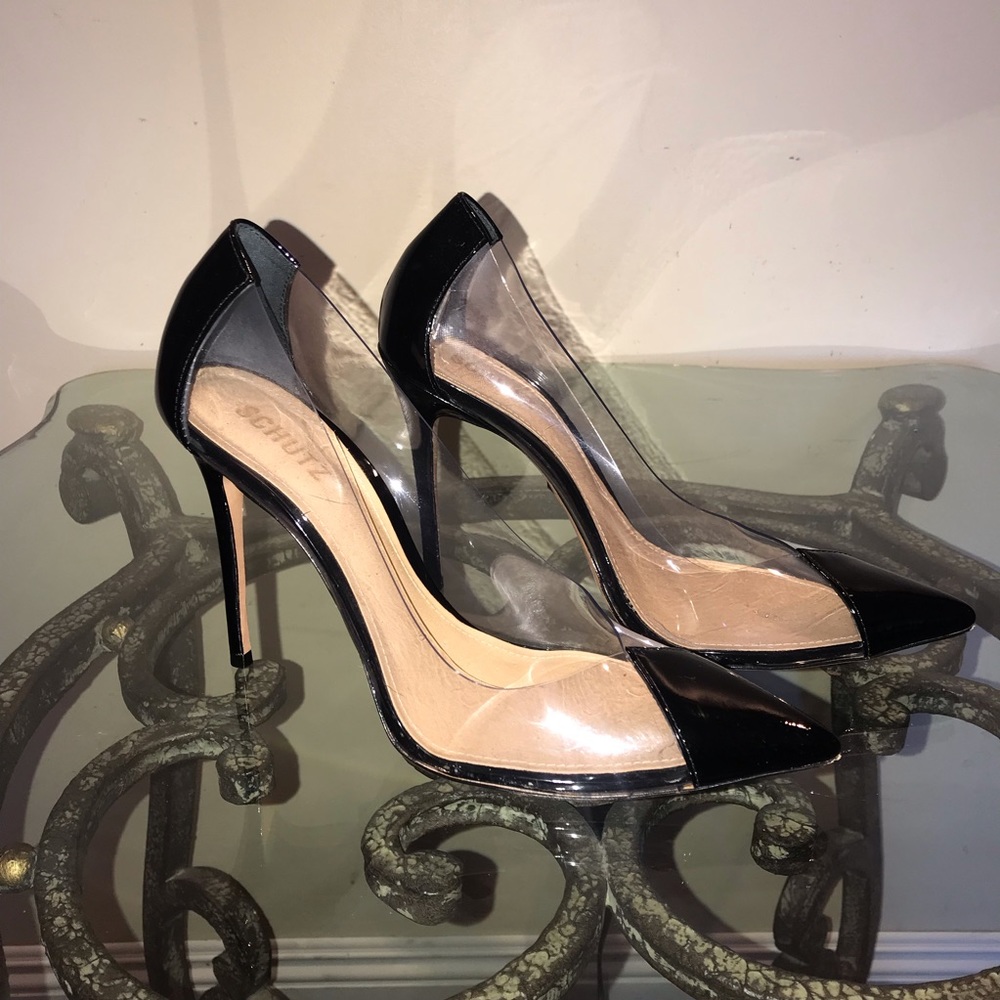 Gorgeous! Schutz Clear Pumps!